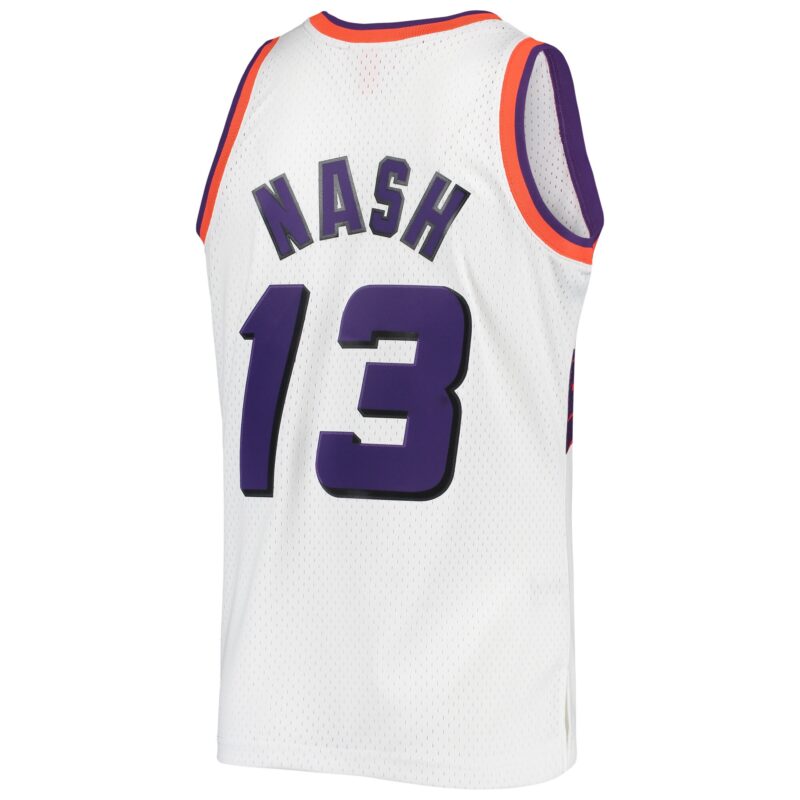 Steve Nash Phoenix Suns Mitchell & Ness 1996/97 Hardwood Classics Swingman Jersey - White - Image 3