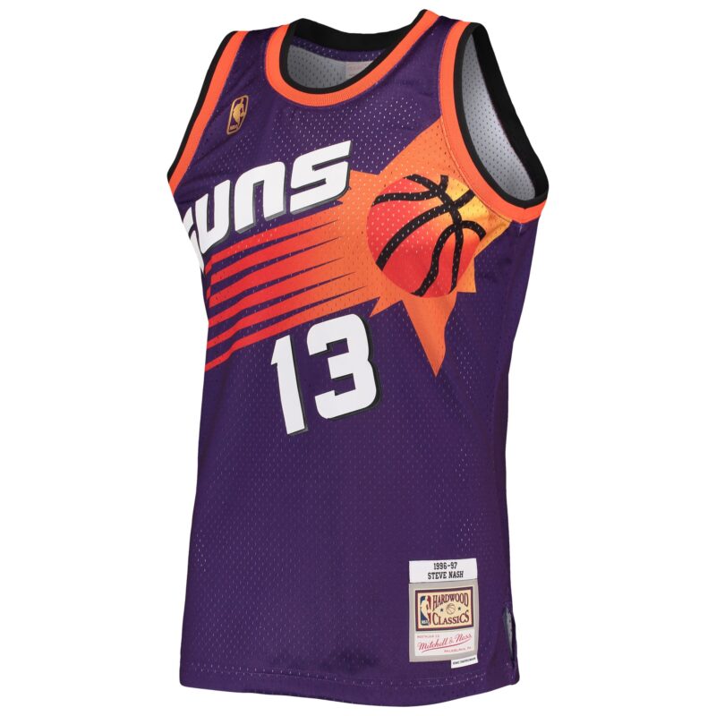 Steve Nash Phoenix Suns Mitchell & Ness 1996/97 Hardwood Classics Swingman Jersey - Purple - Image 2