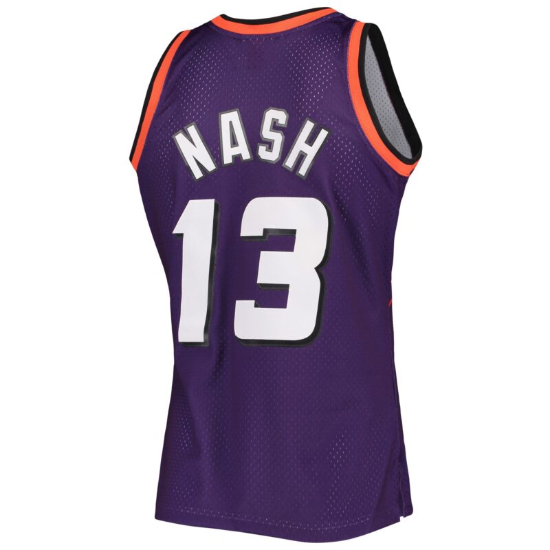 Steve Nash Phoenix Suns Mitchell & Ness 1996/97 Hardwood Classics Swingman Jersey - Purple - Image 3
