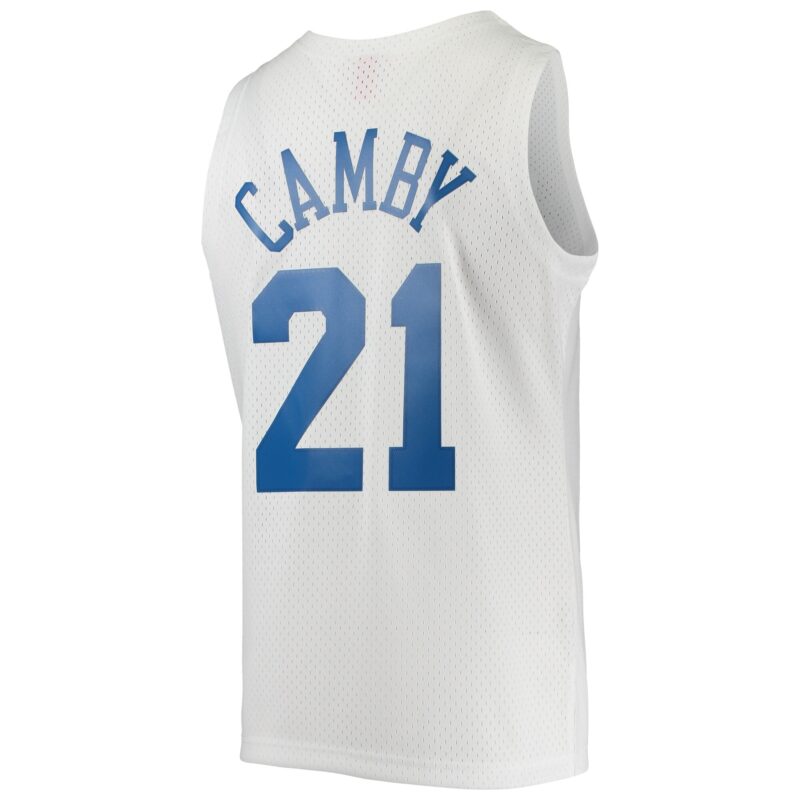 Marcus Camby Toronto Raptors Mitchell & Ness 1996/97 Hardwood Classics Swingman Jersey - White - Image 3
