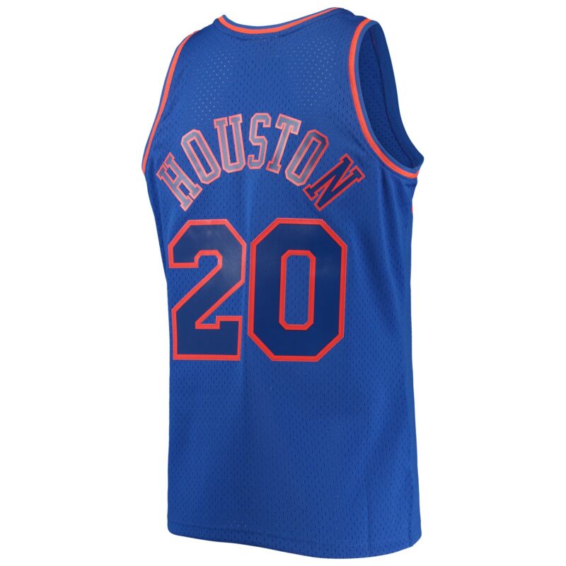 Allan Houston New York Knicks Mitchell & Ness 1996/97 Throwback Dark Swingman Jersey - Blue - Image 3