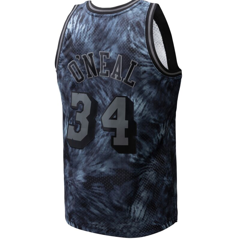 Shaquille O'Neal Los Angeles Lakers Mitchell & Ness Hardwood Classics 1996/97 Tie-Dye Swingman Jersey - Black - Image 3