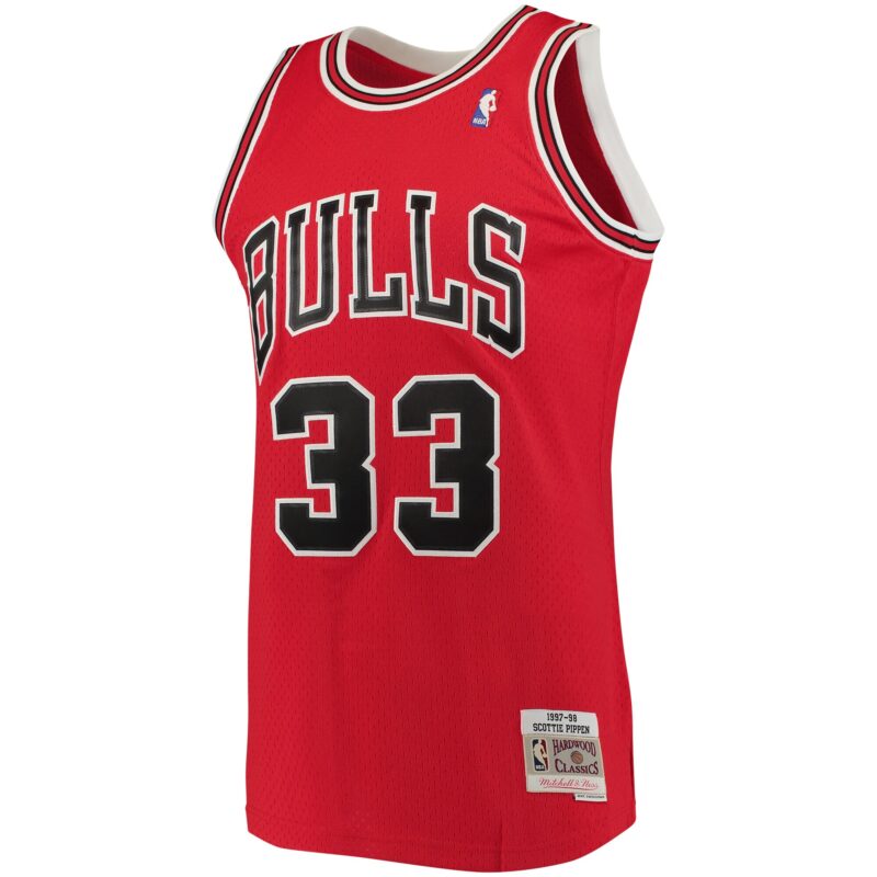 Scottie Pippen Chicago Bulls Mitchell & Ness 1997/98 Big & Tall Hardwood Classics Swingman Jersey - Red - Image 2