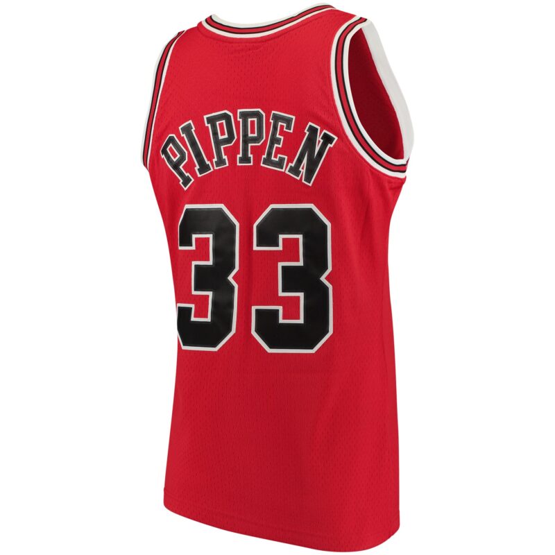 Scottie Pippen Chicago Bulls Mitchell & Ness 1997/98 Big & Tall Hardwood Classics Swingman Jersey - Red - Image 3
