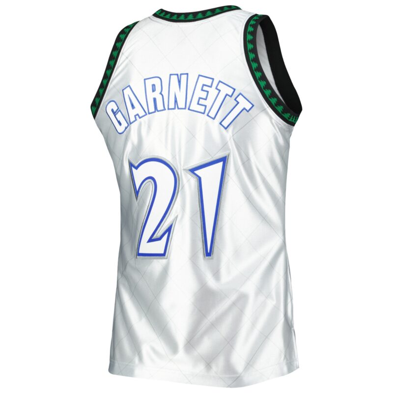 Kevin Garnett Minnesota Timberwolves Mitchell & Ness 1997/98 Hardwood Classics 75th Anniversary Swingman Jersey - Platinum - Image 3