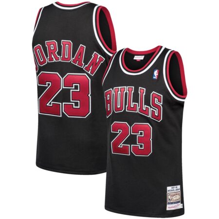 Michael Chicago Bulls Mitchell & Ness 1997/98 Hardwood Classics Jersey - Black