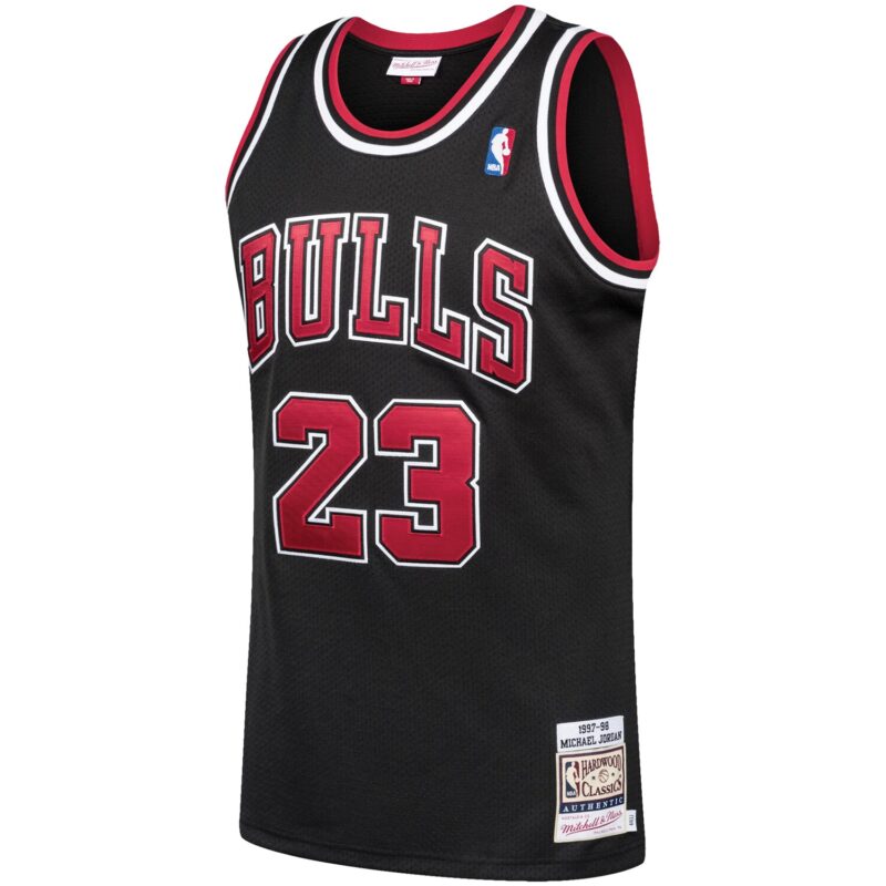 Michael Chicago Bulls Mitchell & Ness 1997/98 Hardwood Classics Jersey - Black - Image 2
