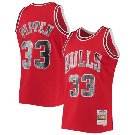 Scottie Pippen Chicago Bulls Mitchell & Ness 1997/98 Hardwood Classics Basketball 75th Anniversary Diamond Swingman Jersey - Red