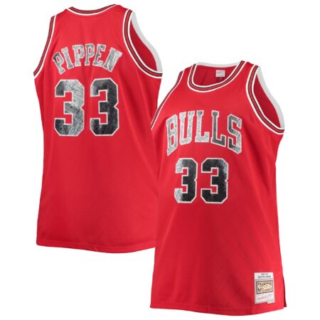 Scottie Pippen Chicago Bulls Mitchell & Ness Big & Tall 1997/98 Basketball 75th Anniversary Diamond Swingman Jersey - Red