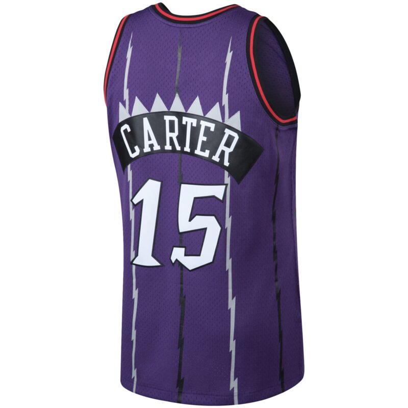 Vince Carter Toronto Raptors Mitchell & Ness 1998/99 Big & Tall Hardwood Classics Swingman Jersey - Purple - Image 3