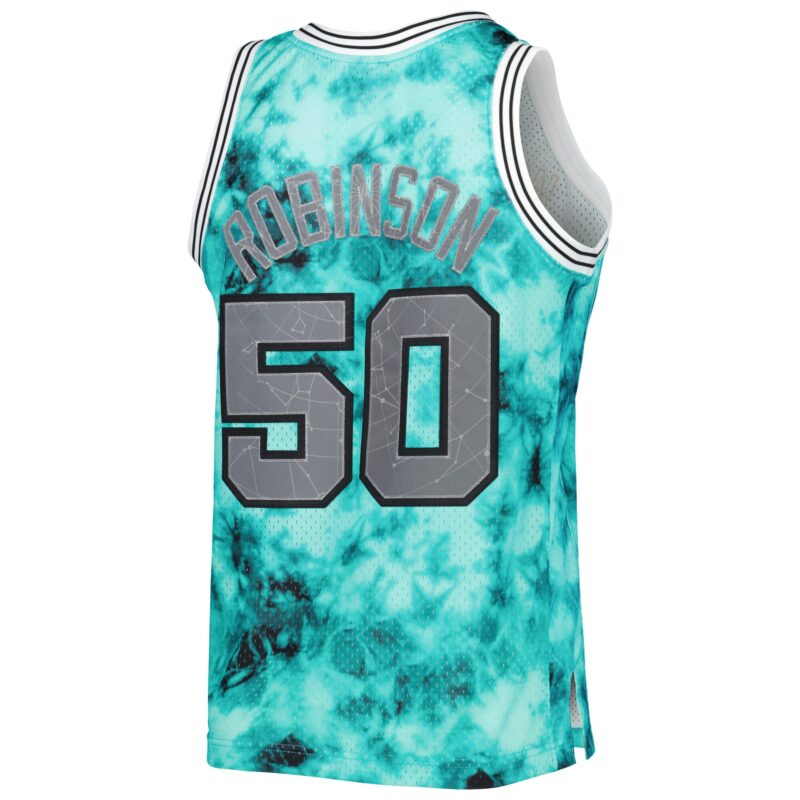 David Robinson San Antonio Spurs Mitchell & Ness 1998/99 Galaxy Swingman Jersey - Teal - Image 3