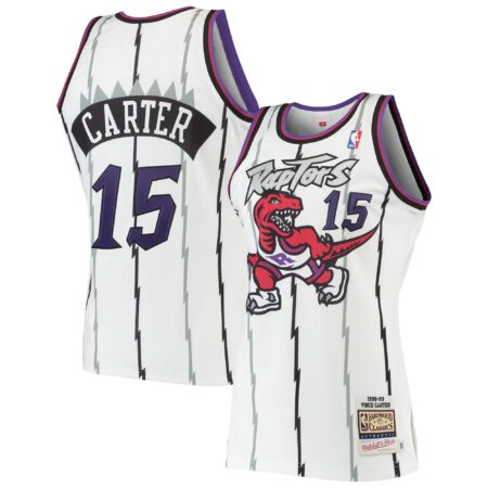 Vince Carter Toronto Raptors Mitchell & Ness 1998/99 Hardwood Classics Jersey - White