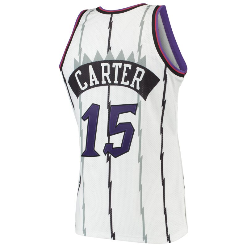 Vince Carter Toronto Raptors Mitchell & Ness 1998/99 Hardwood Classics Jersey - White - Image 3