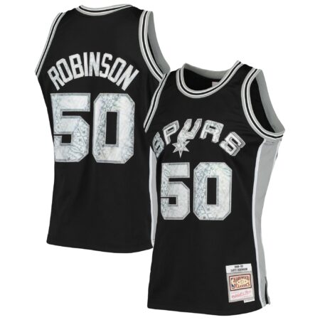 David Robinson San Antonio Spurs Mitchell & Ness 1998/99 Hardwood Classics Basketball 75th Anniversary Diamond Swingman Jersey - Black