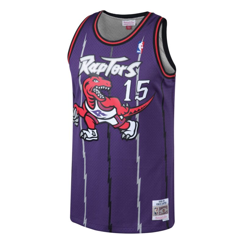 Vince Carter Toronto Raptors Mitchell & Ness 1998/99 Hardwood Classics Swingman Jersey - Purple - Image 2