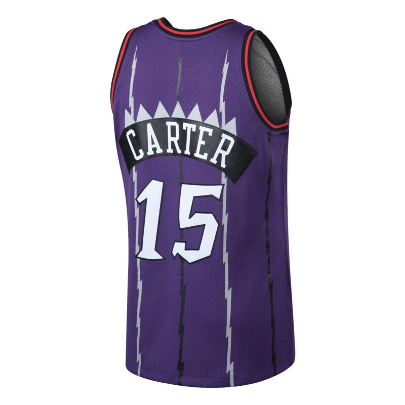 Vince Carter Toronto Raptors Mitchell & Ness 1998/99 Hardwood Classics Swingman Jersey - Purple - Image 3