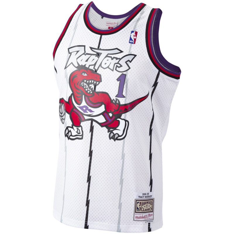 Tracy McGrady Toronto Raptors Mitchell & Ness 1998/99 Hardwood Classics Swingman Jersey - White - Image 2