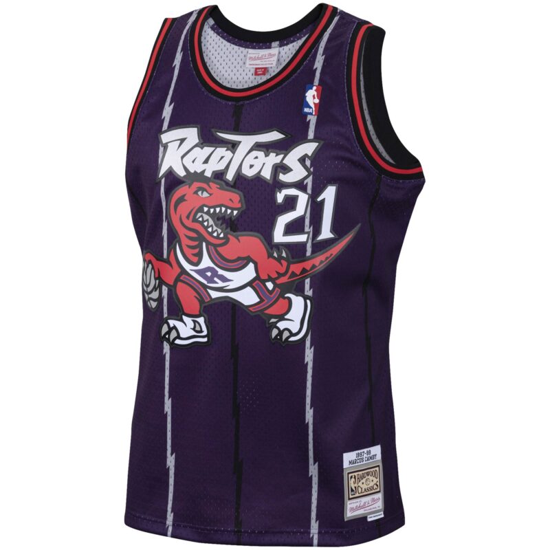 Marcus Camby Toronto Raptors Mitchell & Ness 1998/99 Hardwood Classics Swingman Jersey - Purple - Image 2