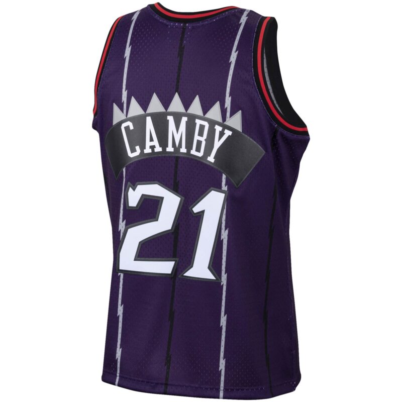 Marcus Camby Toronto Raptors Mitchell & Ness 1998/99 Hardwood Classics Swingman Jersey - Purple - Image 3