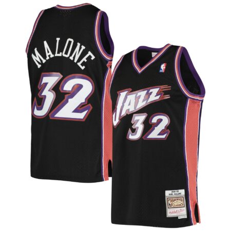 Karl Malone Utah Jazz Mitchell & Ness 1998/99 Hardwood Classics Swingman Jersey - Black