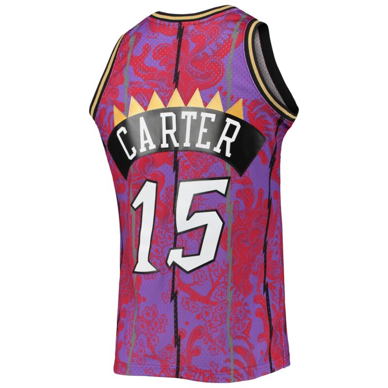Vince Carter Toronto Raptors Mitchell & Ness Hardwood Classics 1998/99 Lunar New Year Swingman Jersey - Purple - Image 3