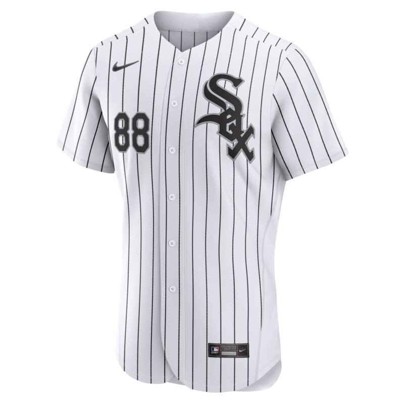 Luis Robert Chicago White Sox Home Player Jersey - White/Black - Image 2