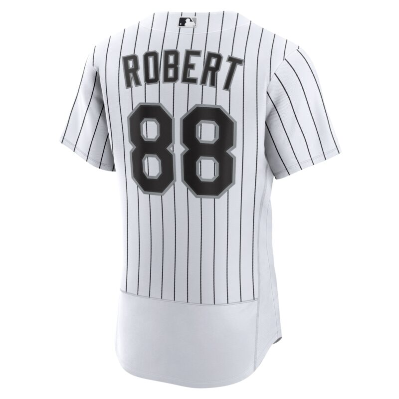Luis Robert Chicago White Sox Home Player Jersey - White/Black - Image 3