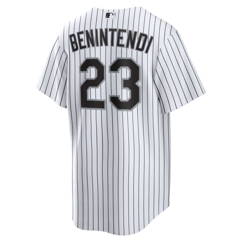 Andrew Benintendi Chicago White Sox Home Official Player Jersey - White/Black - Image 3