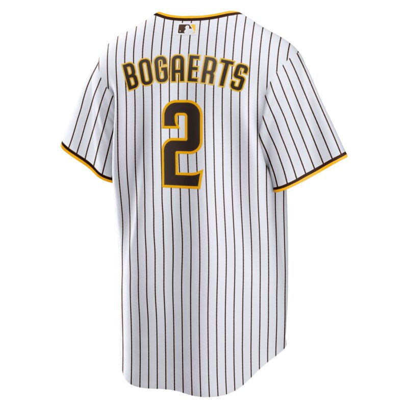 Xander Bogaerts San Diego Padres Home Official Player Jersey - White/Brown - Image 3