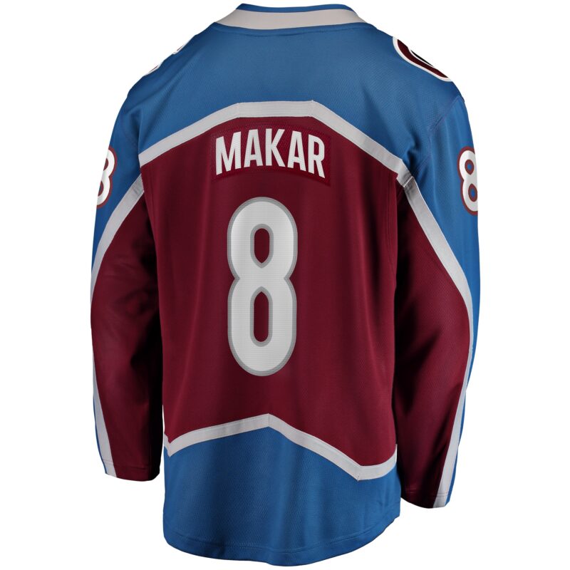 Cale Makar Colorado Avalanche Home Breakaway Player Jersey - Maroon - Image 3