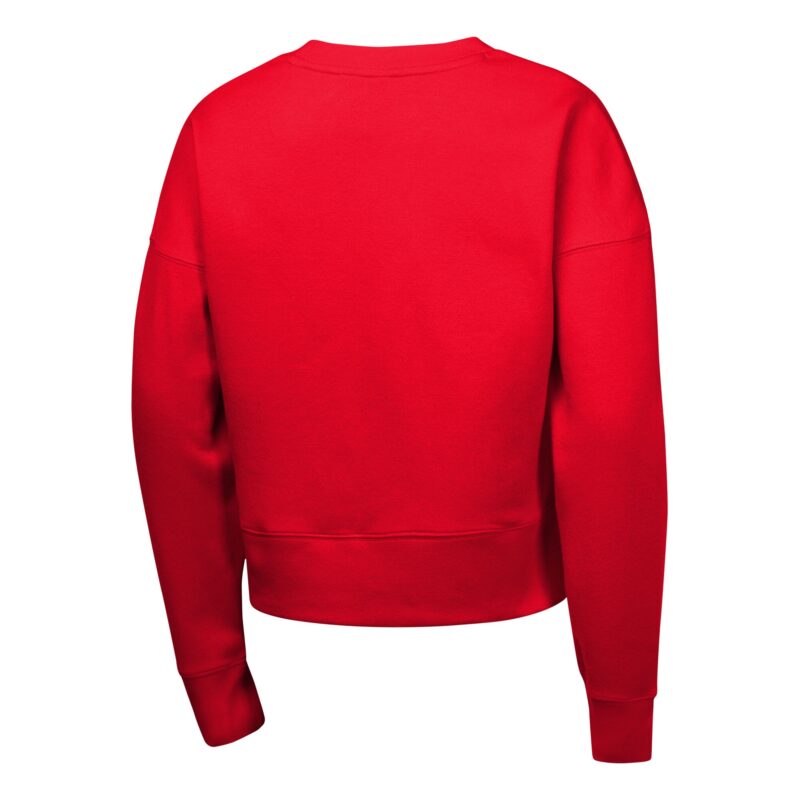 Atlanta Braves Girls Youth Fleece Sweatshirt - Red - Image 3