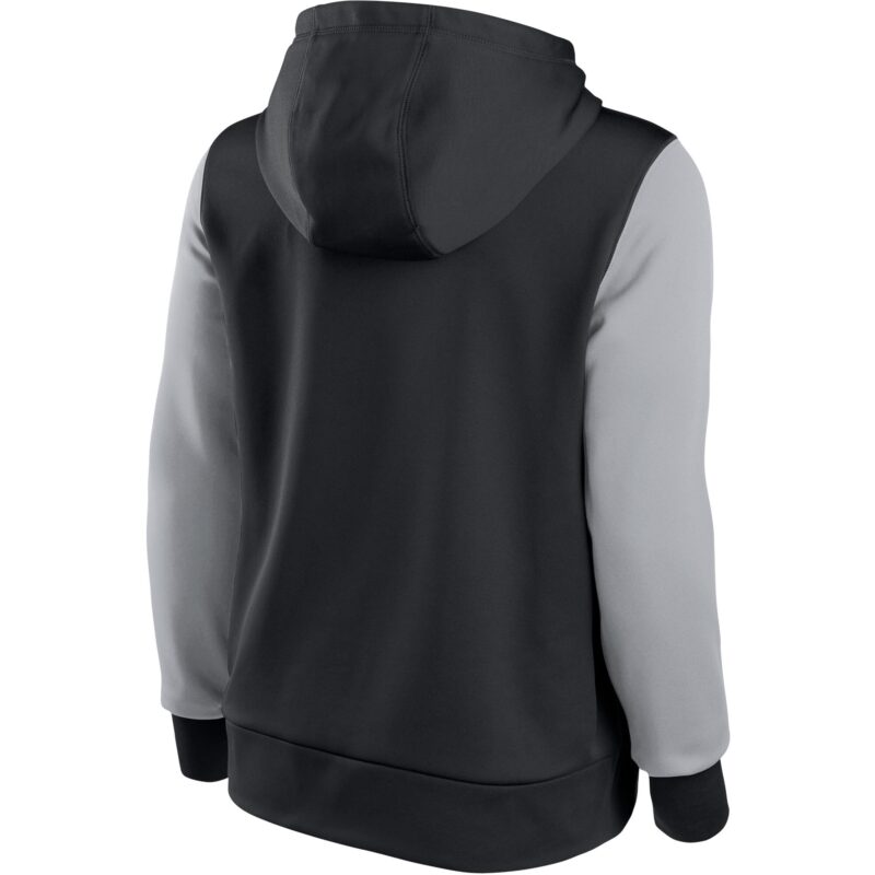 Chicago White Sox Women's Collection Pullover Hoodie - Black/Gray - Image 3