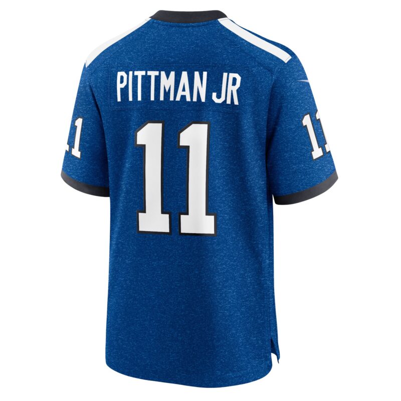 Indiana Nights Michael Pittman Jr. Indianapolis Colts Alternate Game Jersey - Blue - Image 3