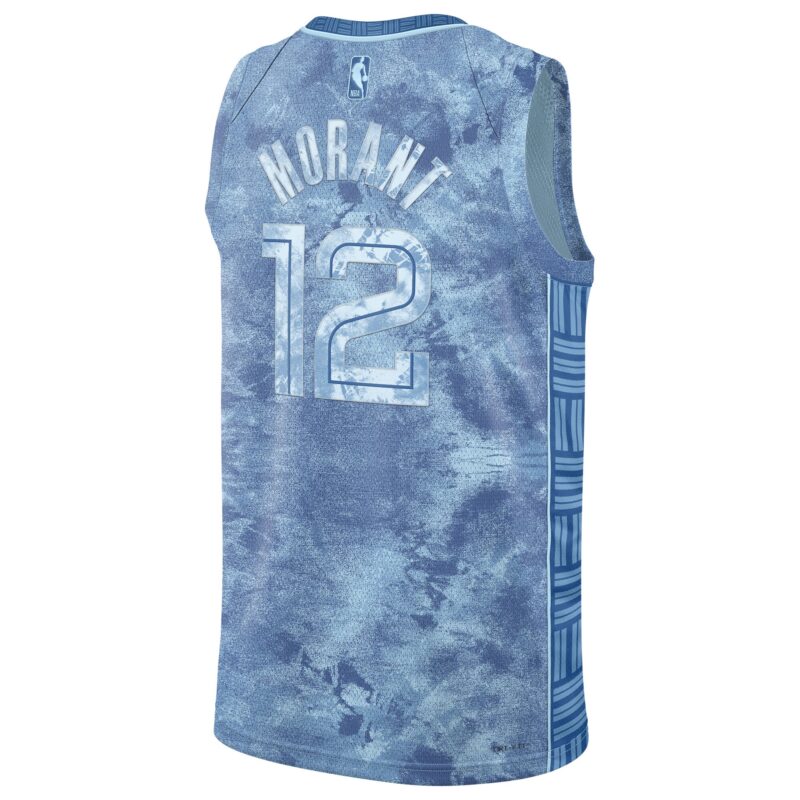 Ja Morant Memphis Grizzlies Brand Select Series Swingman Jersey - Light Blue - Image 3