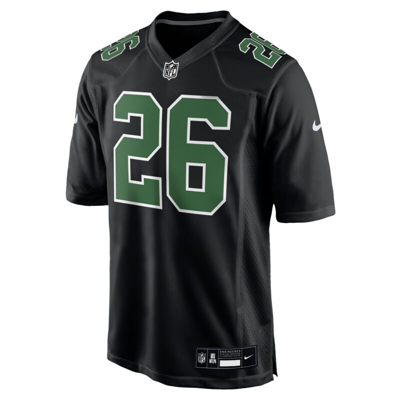 Saquon Barkley Philadelphia Eagles Fashion Game Jersey - Carbon Black/Kelly Green - Image 2