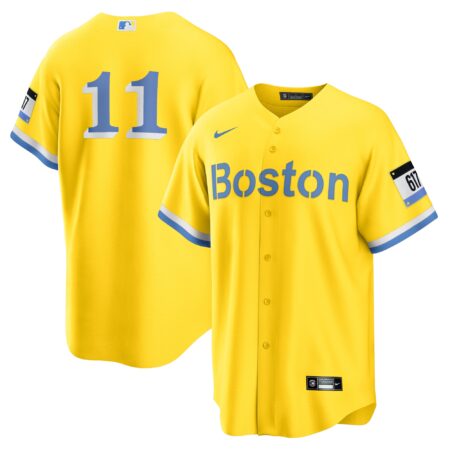 Rafael Devers Boston Red Sox City Connect Player Jersey - Gold/Light Blue