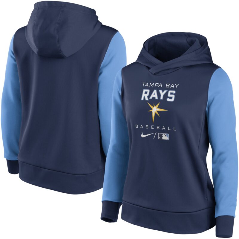 Tampa Bay Rays Women's Collection Pullover Hoodie - Navy/Light Blue