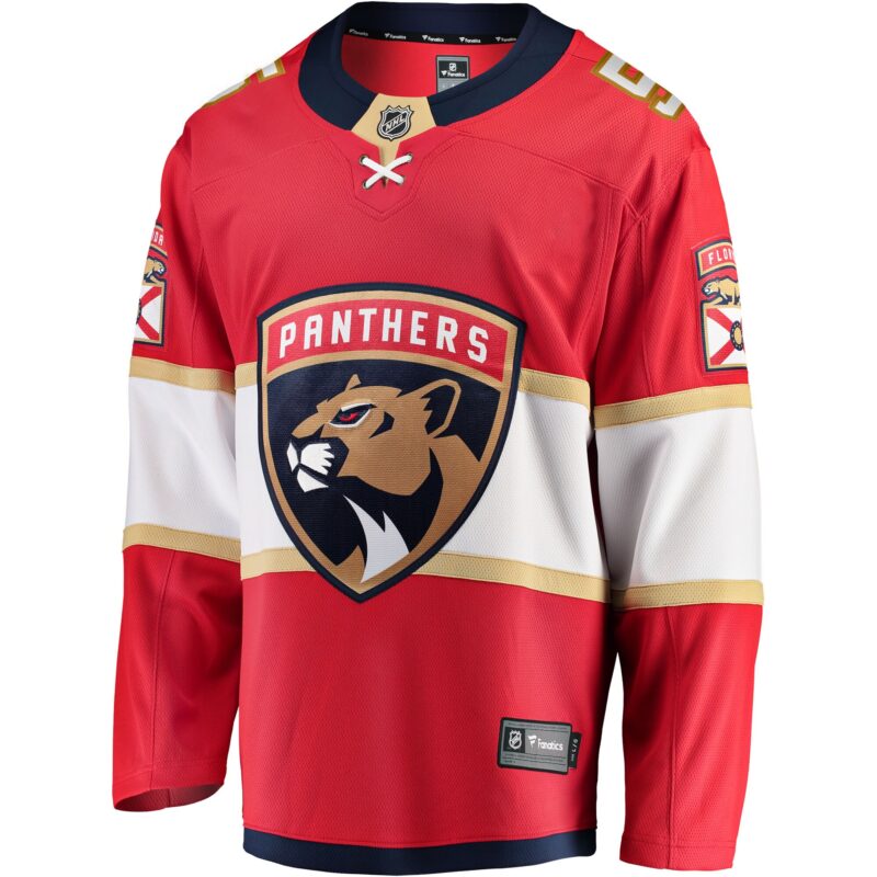 Aaron Ekblad Florida Panthers Home Team Breakaway Player Jersey - Red - Image 2