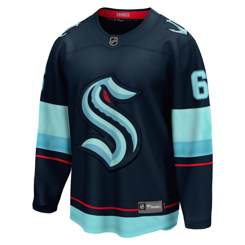 Adam Larsson Seattle Kraken Home Breakaway Player Jersey - Deep Sea Blue - Image 2