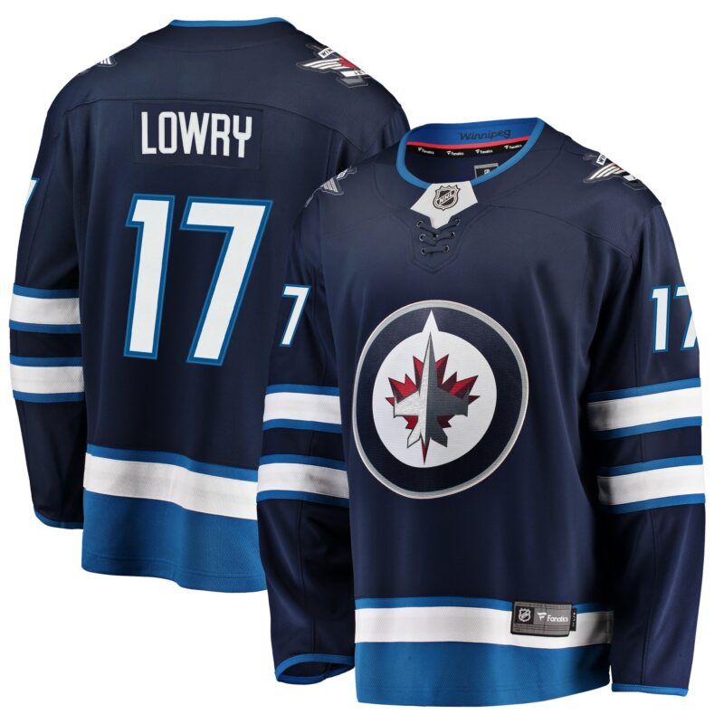 Adam Lowry Winnipeg Jets Breakaway Jersey - Navy