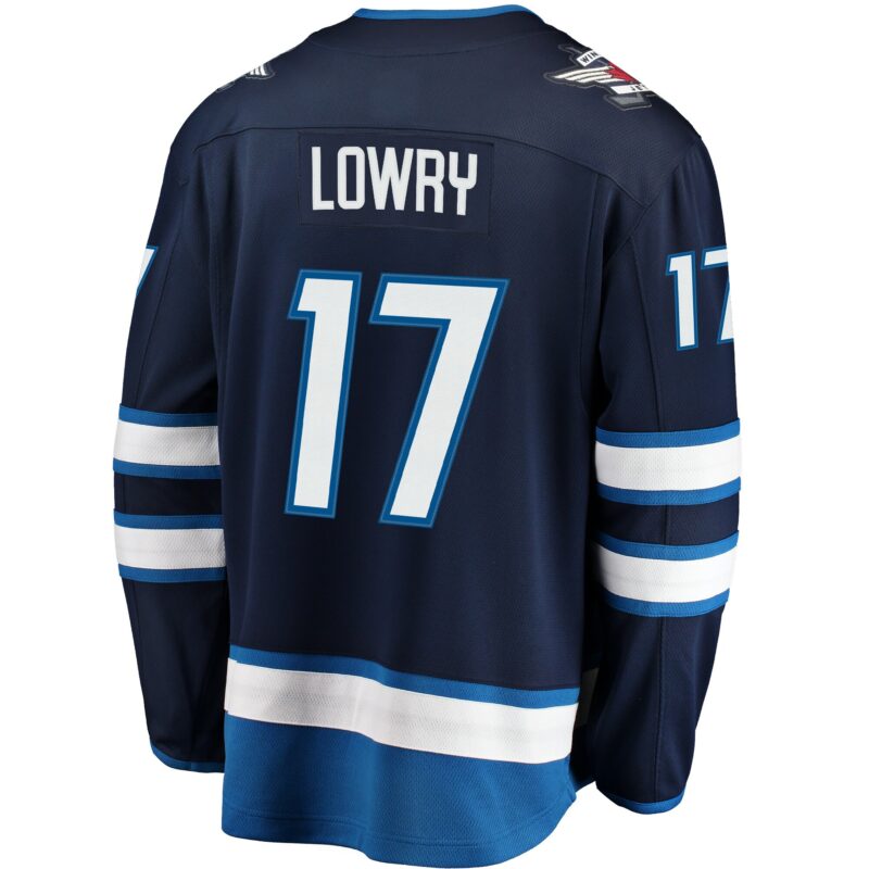 Adam Lowry Winnipeg Jets Breakaway Jersey - Navy - Image 3