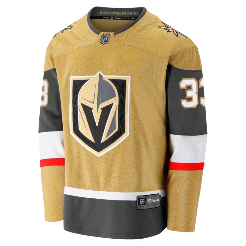 Adin Hill Vegas Golden Knights Home Breakaway Jersey - Gold - Image 2