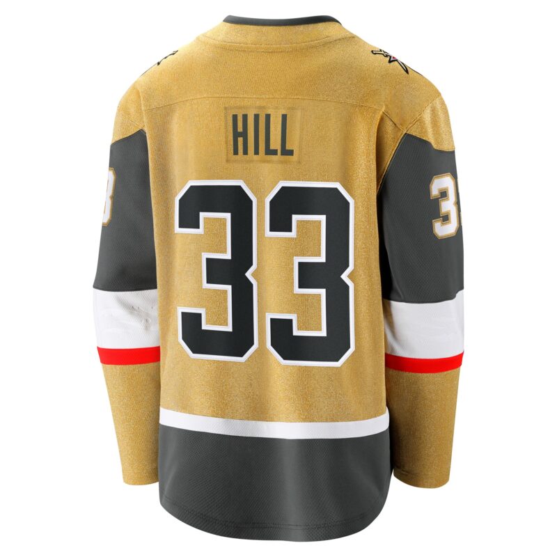 Adin Hill Vegas Golden Knights Home Breakaway Jersey - Gold - Image 3