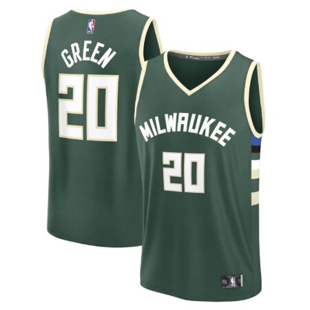 A.J. Green Milwaukee Bucks Fast Break Player Jersey - Icon Edition - Hunter Green