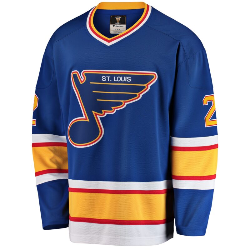 Al Macinnis St. Louis Blues Premier Breakaway Retired Player Jersey - Blue - Image 2