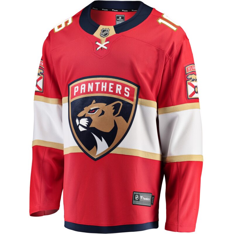 Aleksander Barkov Florida Panthers Breakaway Jersey - Red - Image 2