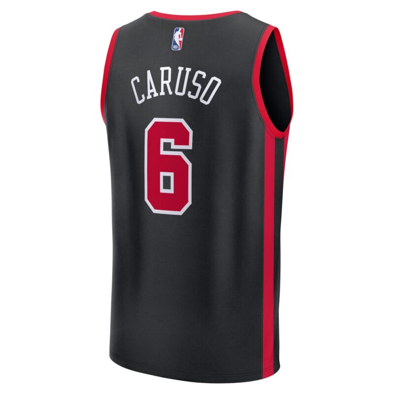 Alex Caruso Chicago Bulls Fast Break Jersey - Black - City Edition - Image 3