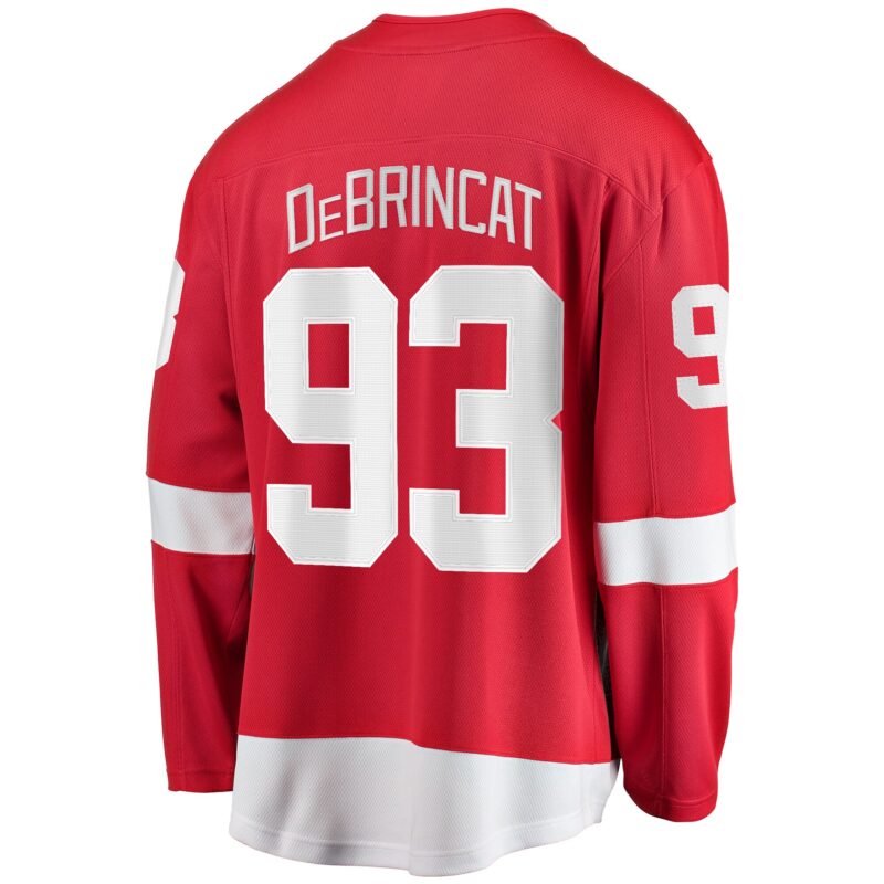 Alex DeBrincat Detroit Red Wings Home Premier Breakaway Player Jersey - Red - Image 3