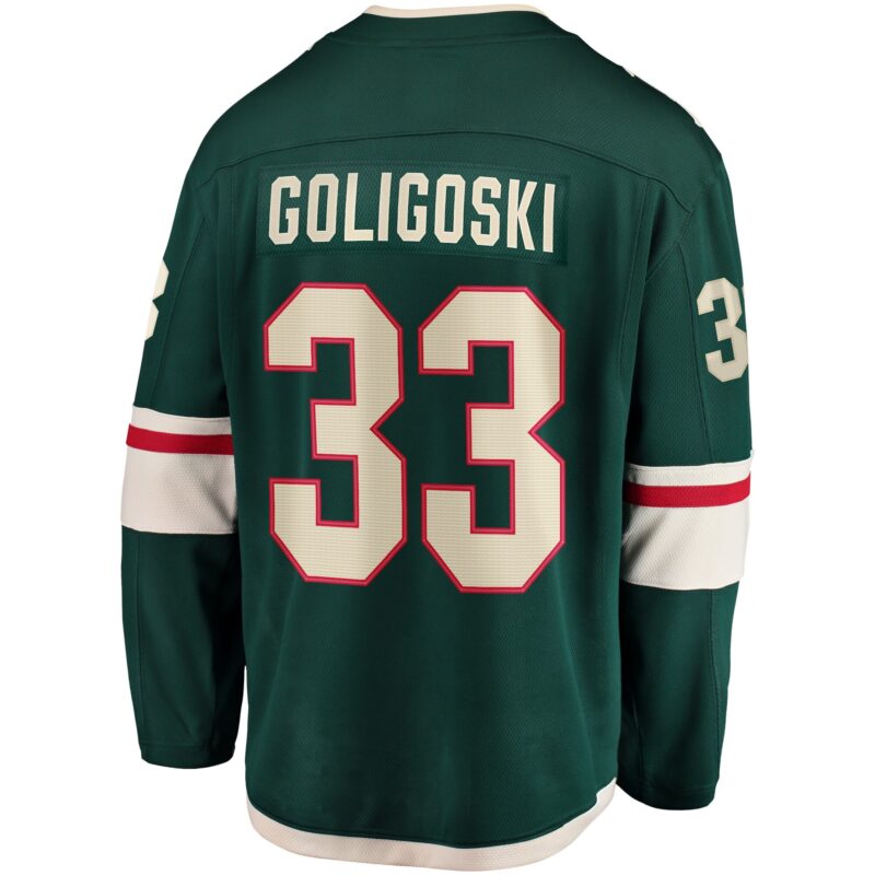 Alex Goligoski Minnesota Wild Home Breakaway Player Jersey - Green - Image 3