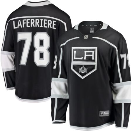 Alex Laferriere Los Angeles Kings Home Premier Breakaway Player Jersey - Black